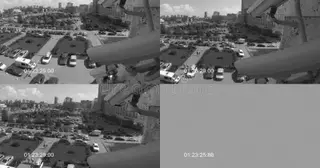 Установка систем видеонаблюдения на парковке в Сланцах в октябре